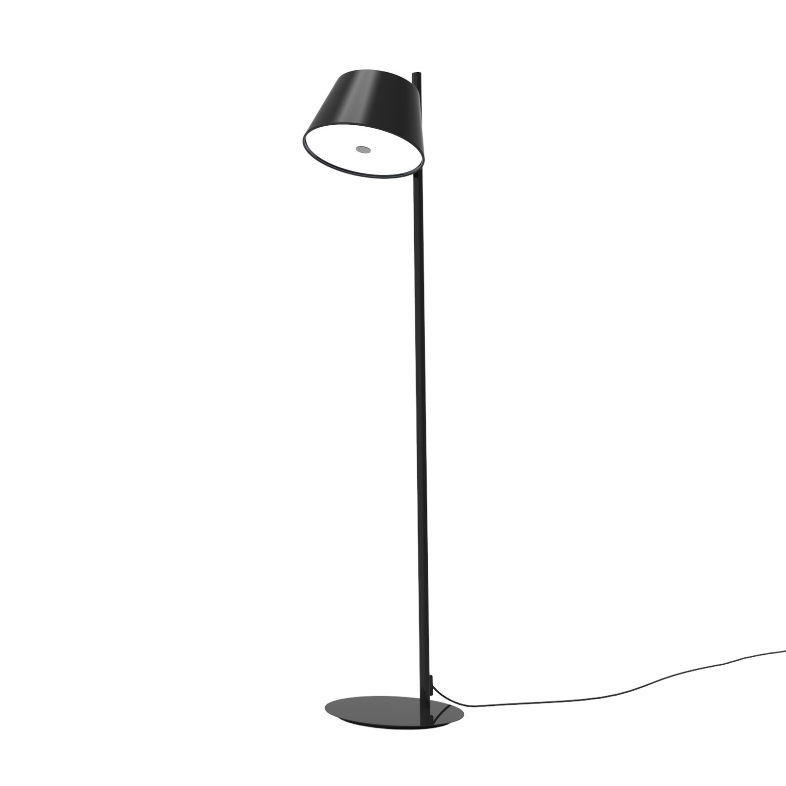 MARSET Tam Tam vloerlamp, 1-lamp, mat, zwart