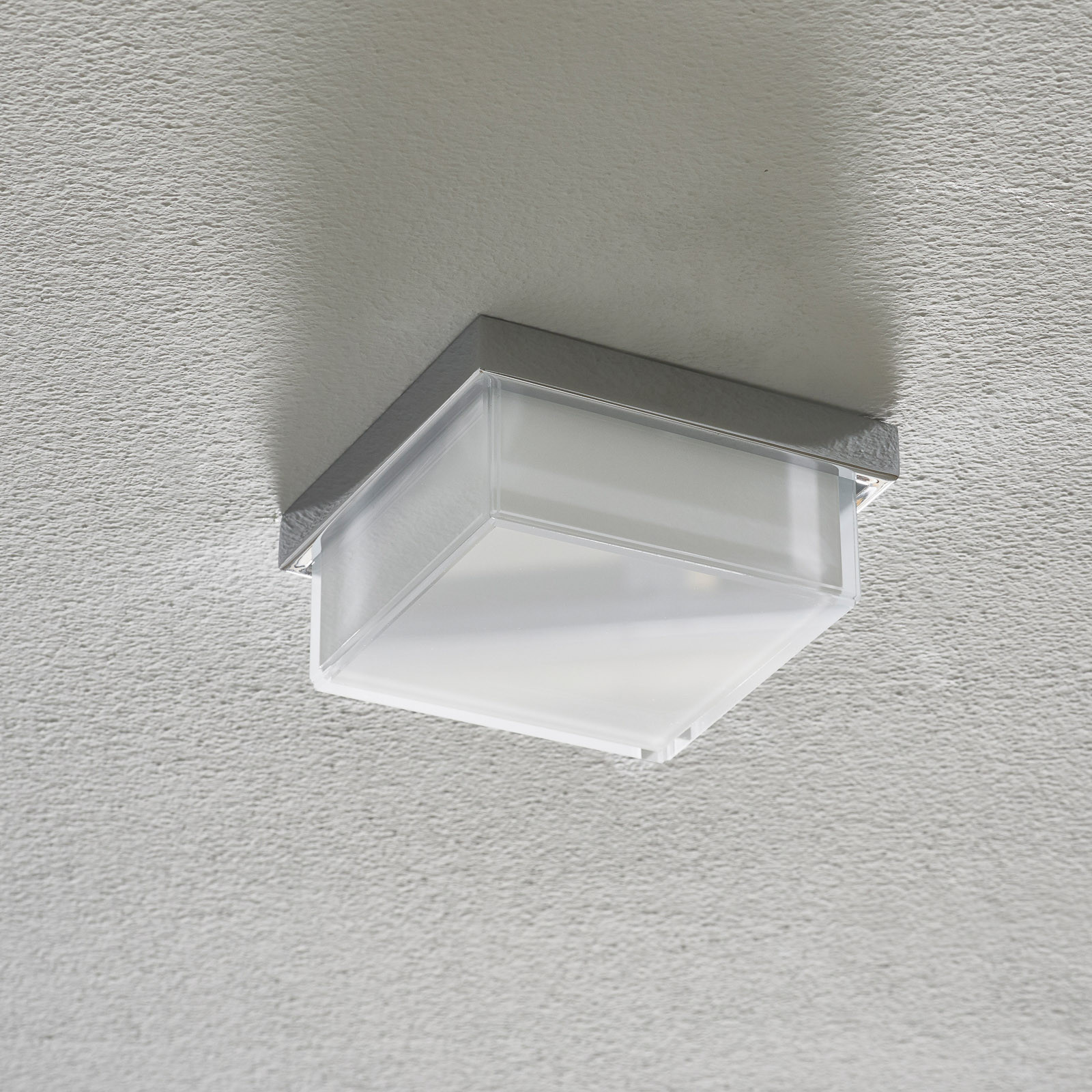 Helestra Cosi plafonieră LED crom 11x11 cm - Hol - modern - crom alb satinat - Metal