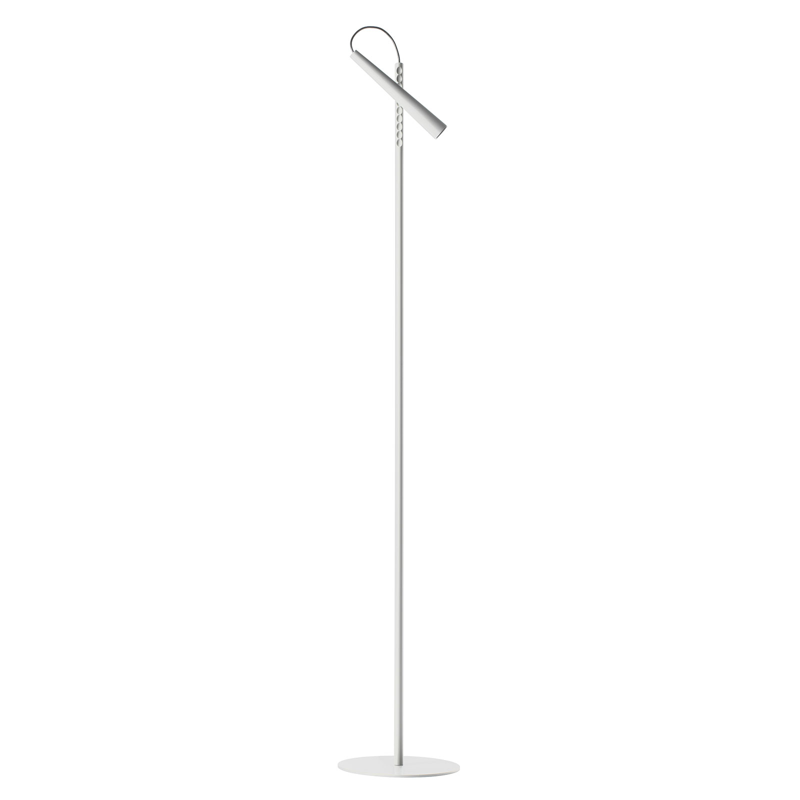 FOSCARINI Foscarini Magneto LED floor lamp, white, for Living / Dining Room, steel, ABS, 5 W, energy efficiency: A+, H: 120 cm