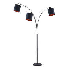 Nanika Stehleuchte Black/Gold - Lindby