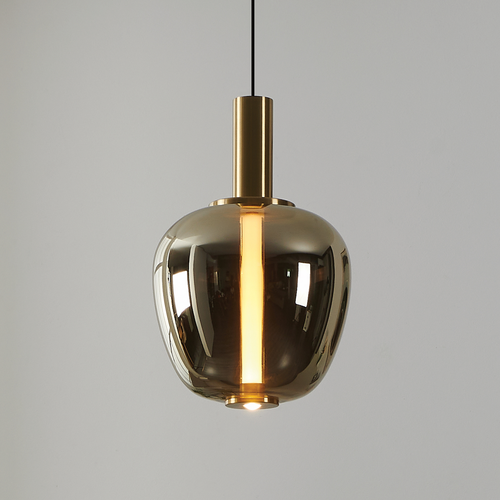 Suspension LED Fruitera dorée Ø 25 cm en verre CCT - Stars of Light