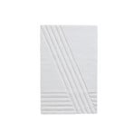 Tapis Kyoto, blanc, 90 cm x 140 cm, laine - Woud