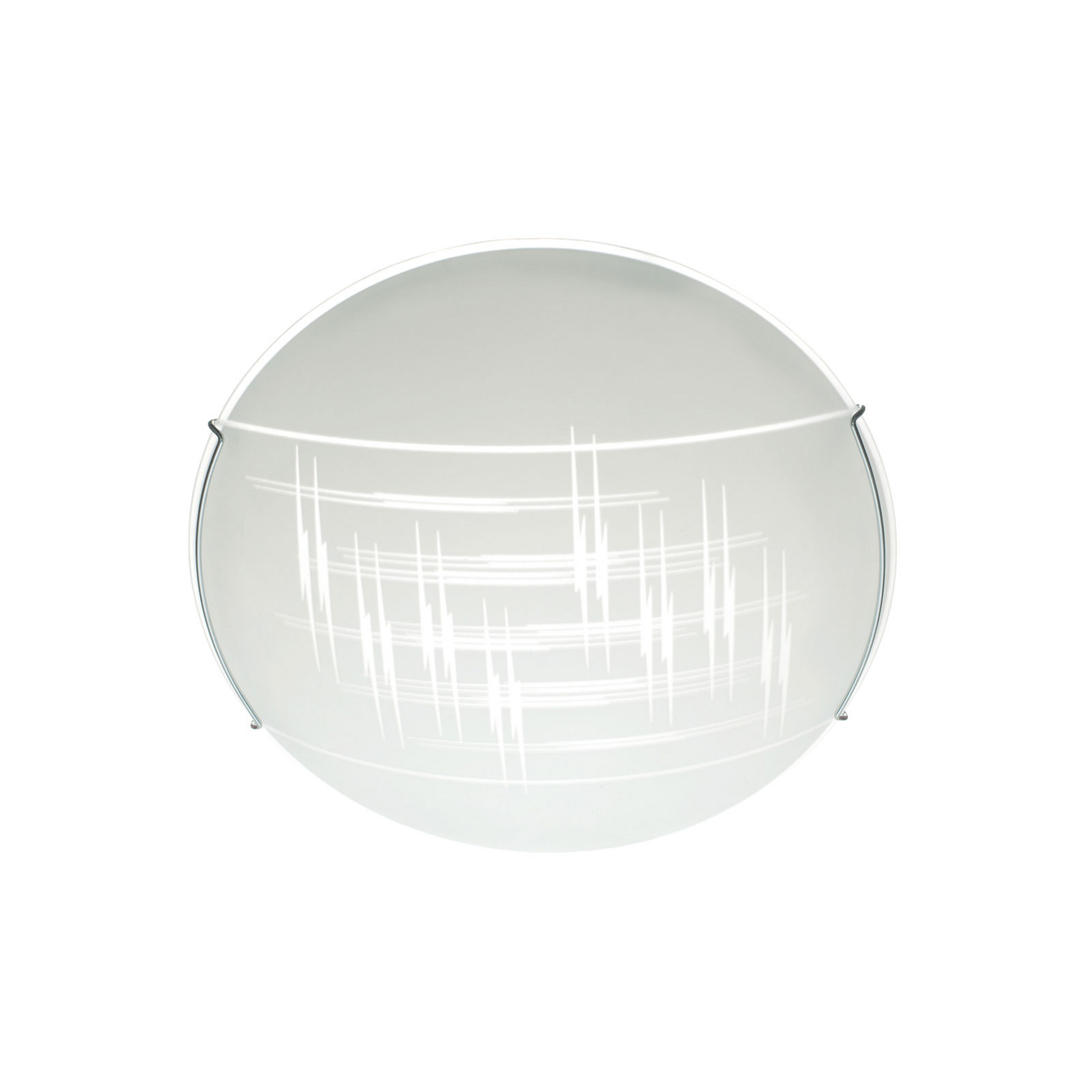Deckenleuchte Scratch aus Glas, rund