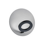 Candeeiro de parede LED Meggi em níquel, Ø 30 cm, controlo por gestos, em metal