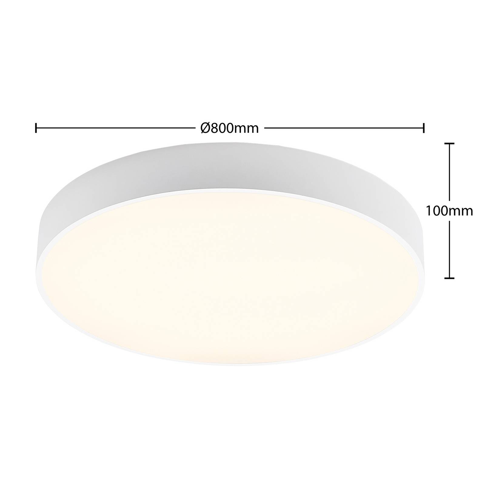 Arcchio Noabelle lampa sufitowa LED, biała, 80 cm