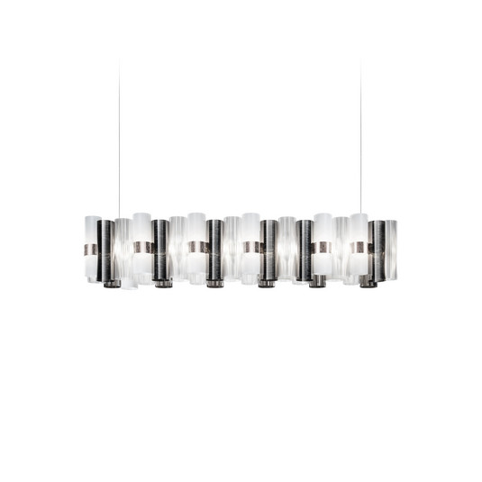 LED-Hängelampe La Lollo, zinnfarben, 140 cm - Slamp