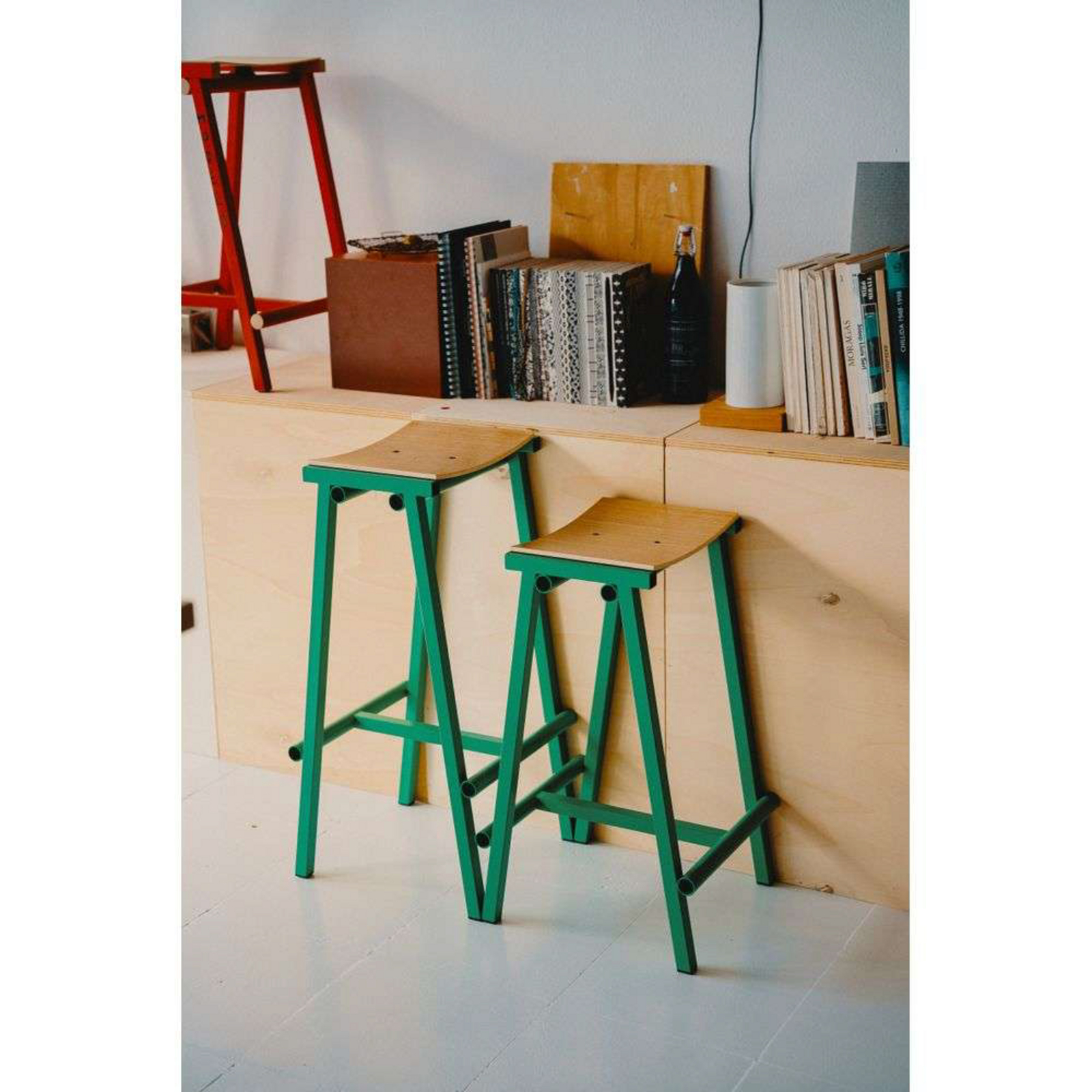 Taburete 8 Bar Stool Low Soft Jade - Hay