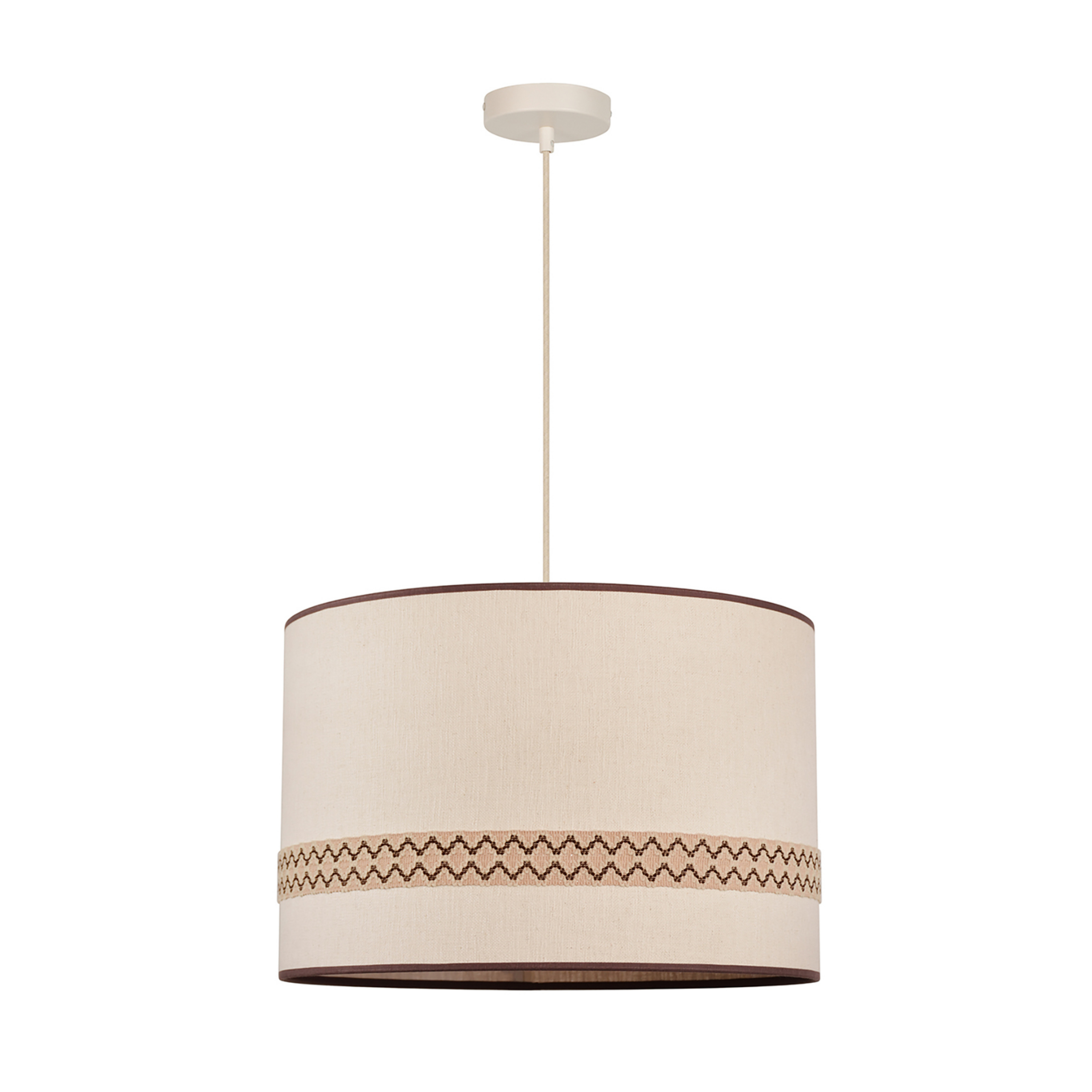 Suspension Jimmy, Ø 48 cm, bordure à motifs - MARKET SET