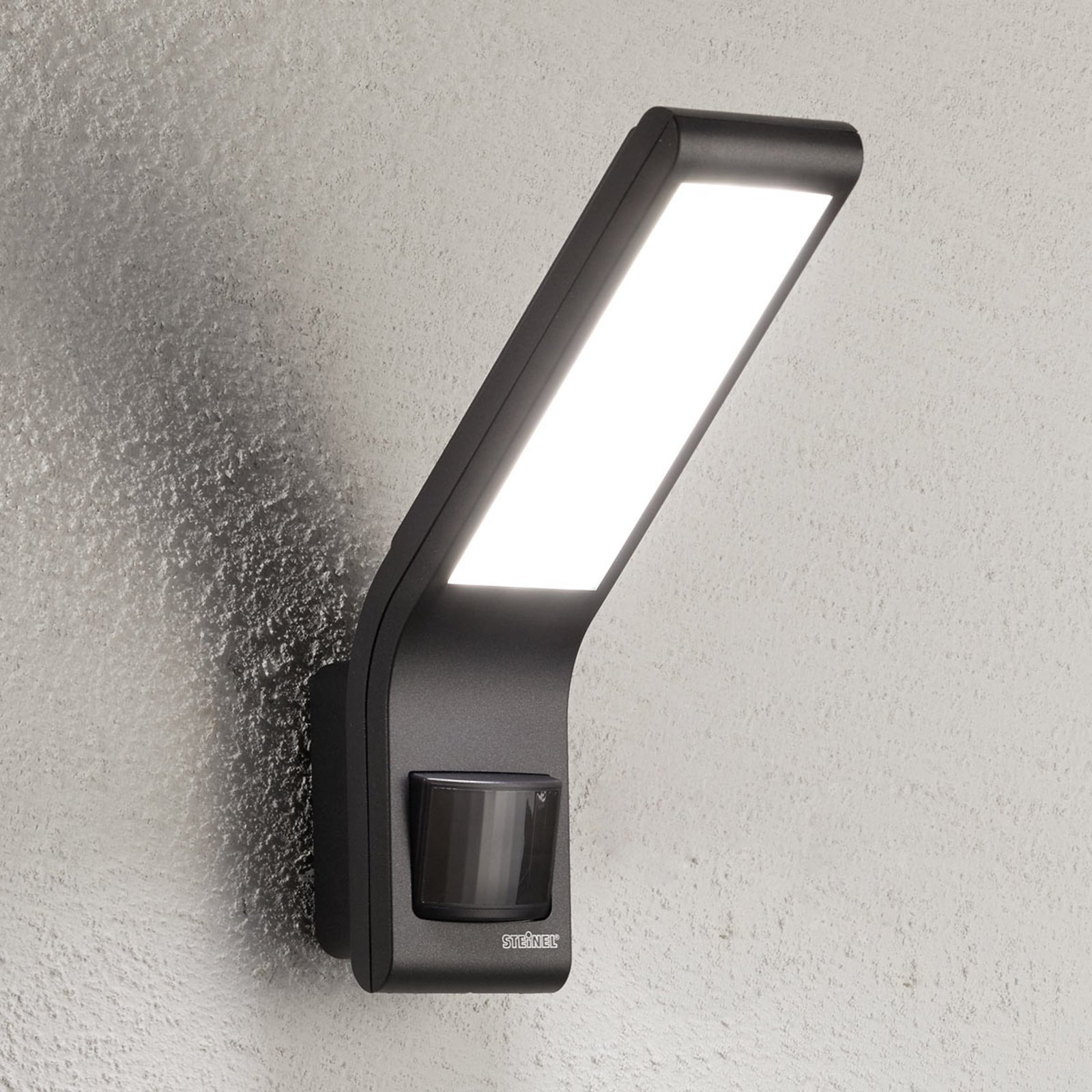 STEINEL XLED slim S outdoor wall lamp anthracite