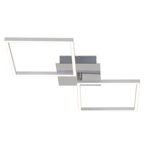 LED-Deckenlampe Frame, alu, 76x36cm