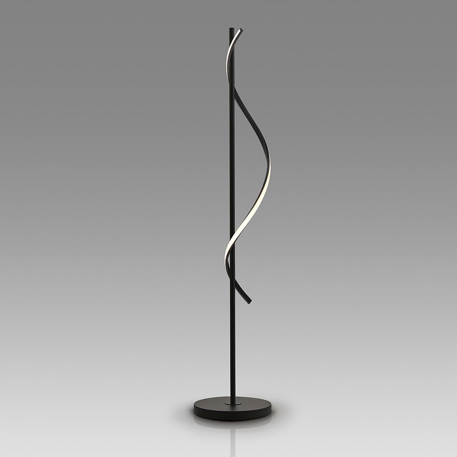 Lampe sur pied LED Boa, hauteur 170 cm, noir, métal Lampe sur pied LED Boa, hauteur 170 cm, noir, métal