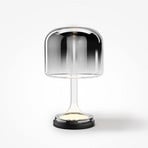 Maytoni LED-bordlampe Spirito, grå, glas, højde 42 cm