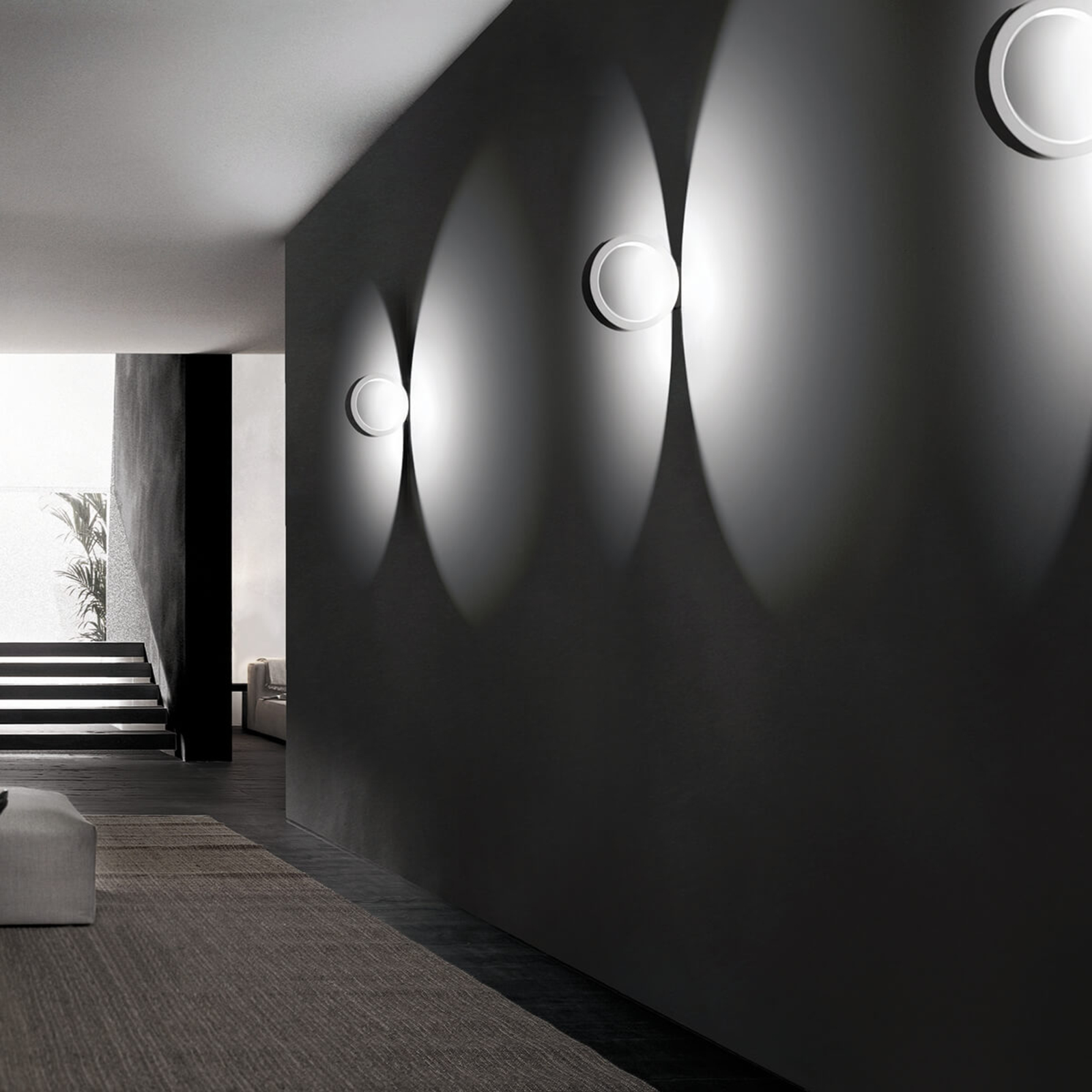Cini&Nils Assolo - black LED wall lamp, dimmable