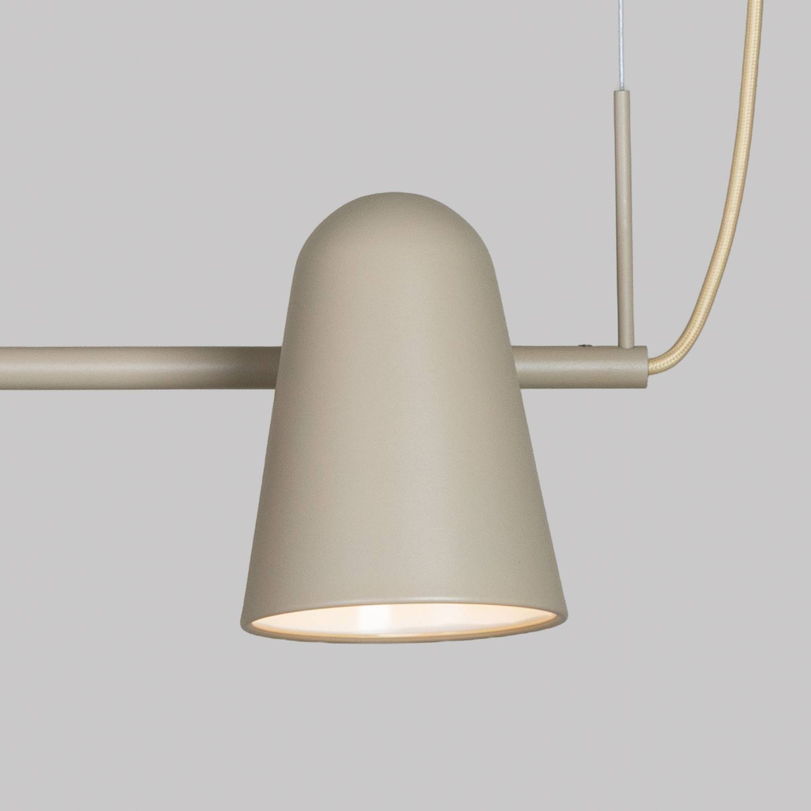 IT'S ABOUT ROMI Lampa wisząca Salamanca w kolorze piaskowym, długość 80 cm