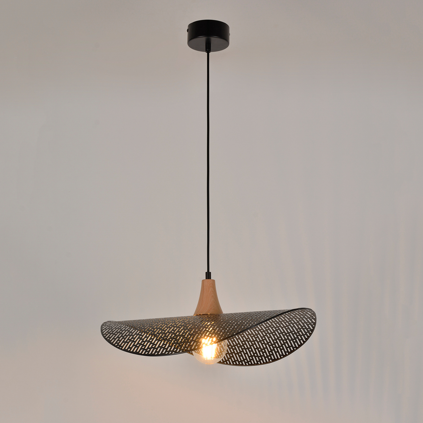 Honu lampa za vješanje, crna, Ø 48 cm - Corep SAS Honu lampa za vješanje, crna, Ø 48 cm - Corep SAS