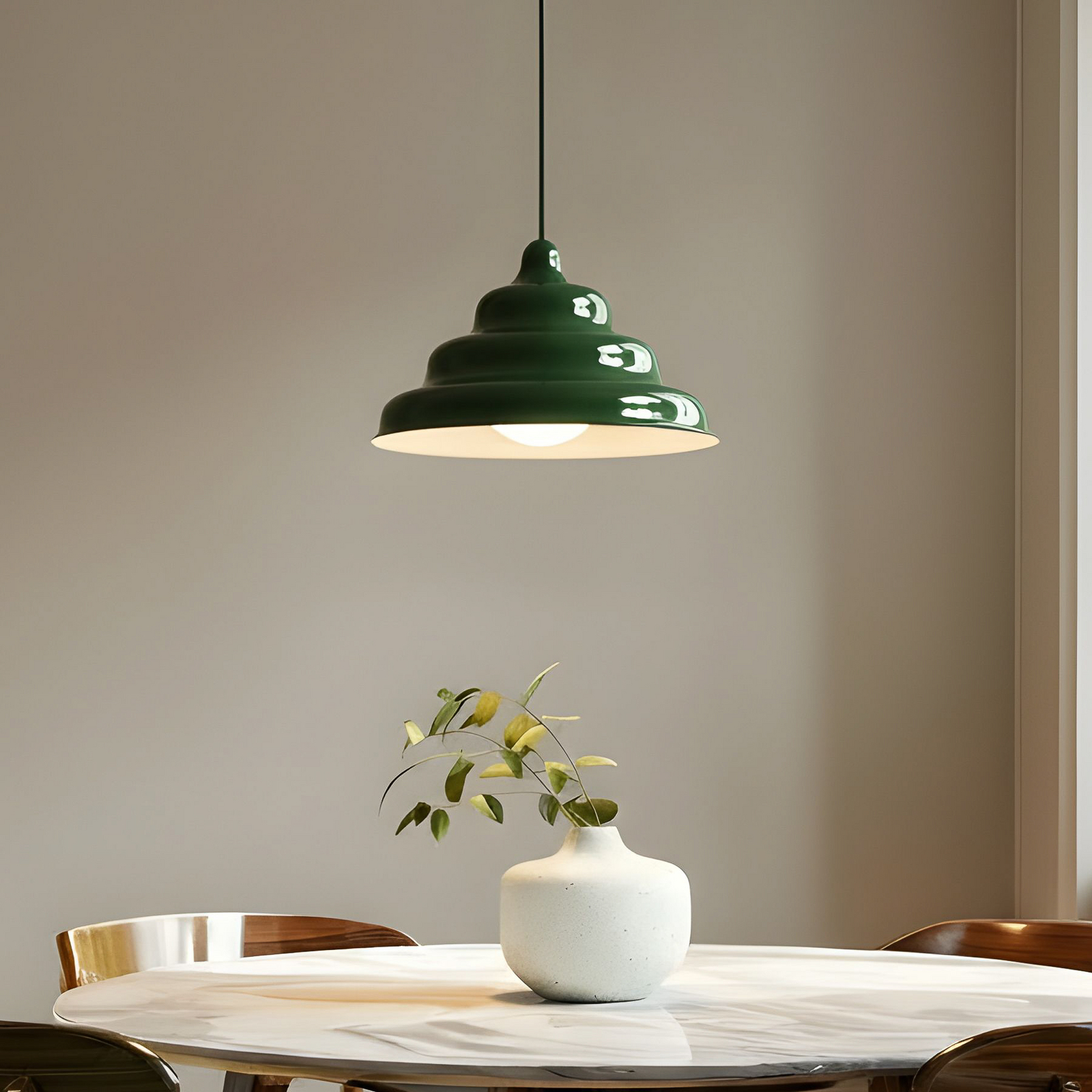 Suspension Fala, verte, Ø 23 cm, verre - ALDEX Suspension Fala, verte, Ø 23 cm, verre - ALDEX
