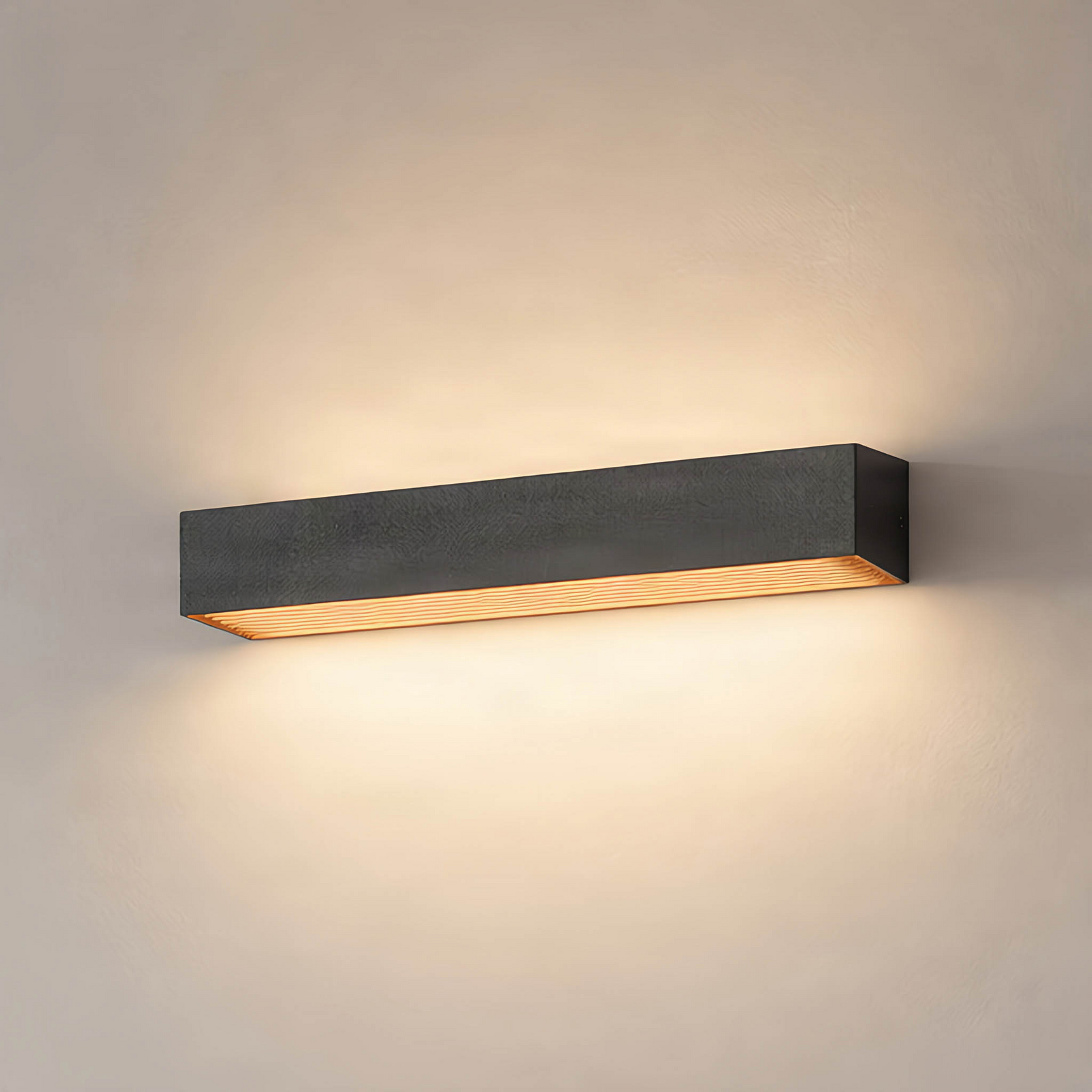 Arcchio LED zidna lampa Karam, 53 cm, crna, metalna, gore/dolje
