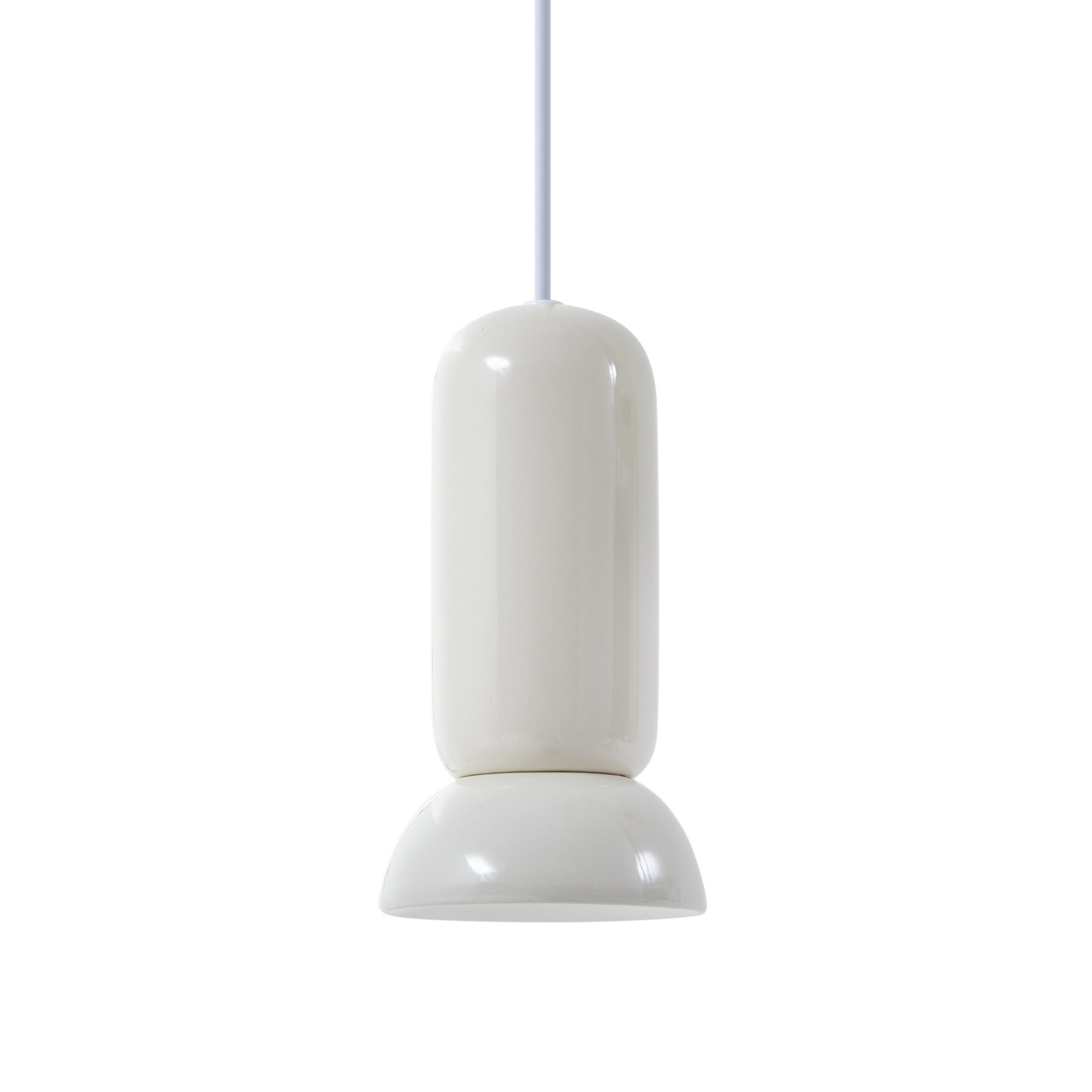 Lindby hanglamp Kerimi, crème, 3-lamps, rond