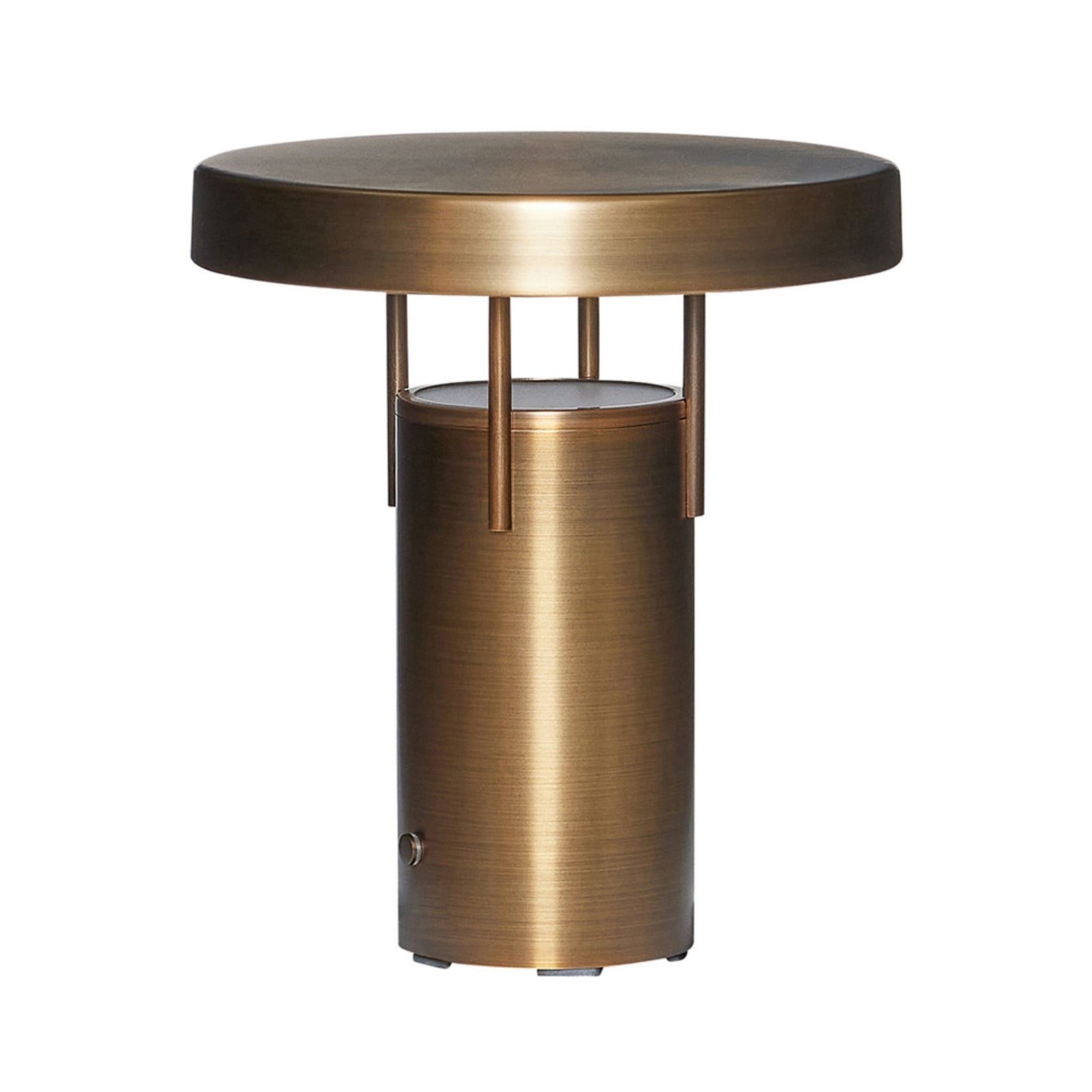 BringMe Mini LED-Akku-Tischlampe, messing, 20cm Hübsch - Wohnzimmer - Aluminium