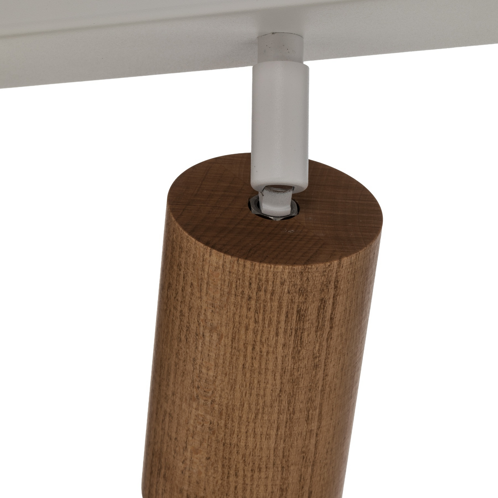 Nisse ceiling spotlight, white, length 33 cm, 3-bulb, wood/metal Nisse ceiling spotlight, white, length 33 cm, 3-bulb, wood/metal