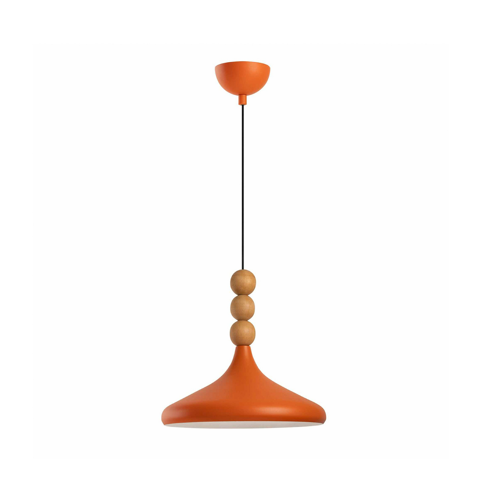 Hängeleuchte Eysan, orange, Ø 35 cm, Metall, E27