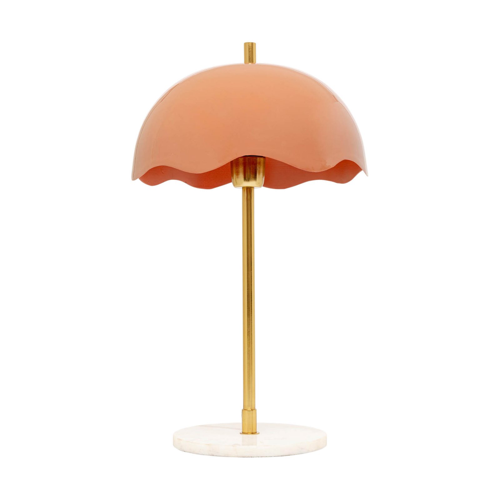 KARE table lamp Lia, pink, steel/marble, height 50 cm