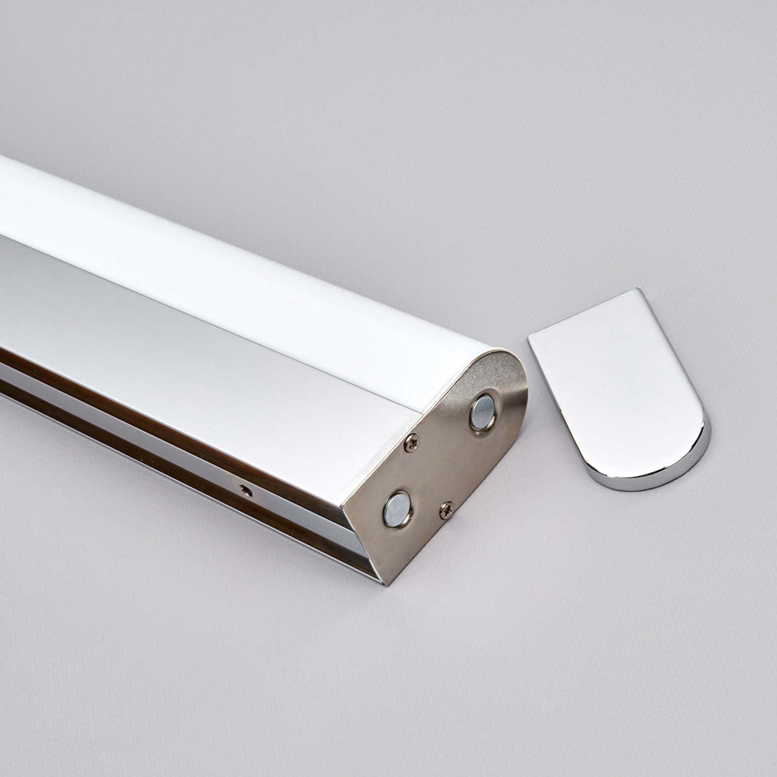 Philippa Round LED Lampa Ścienna L88 Chrome/White - Lindby