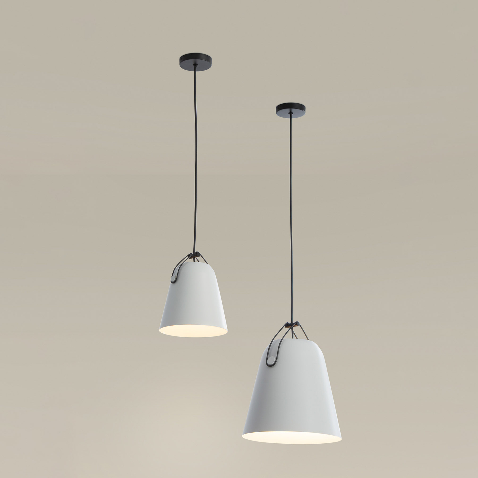 Lampada LED a sospensione Napa, Ø 28 cm, grigio