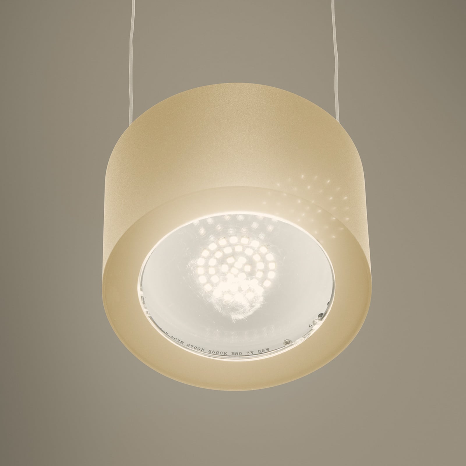 LED-Hängelampe Tarano, sandfarben, Länge 100 cm, Metall, CCT LED-Hängelampe Tarano, sandfarben, Länge 100 cm, Metall, CCT