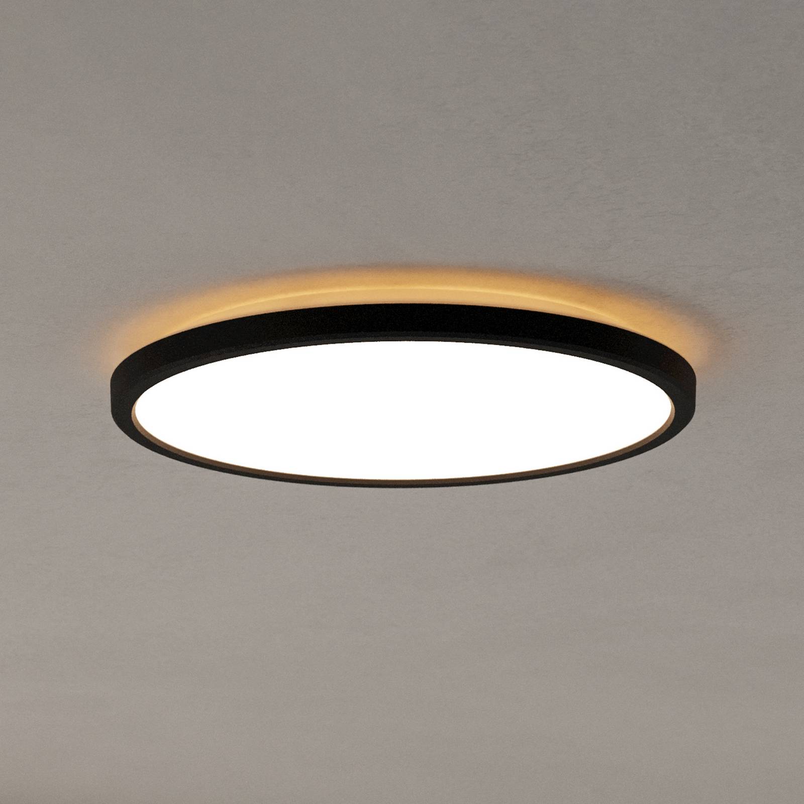 EGLO connect Plafonnier LED Rovito-Z, noir, Ø 30 cm