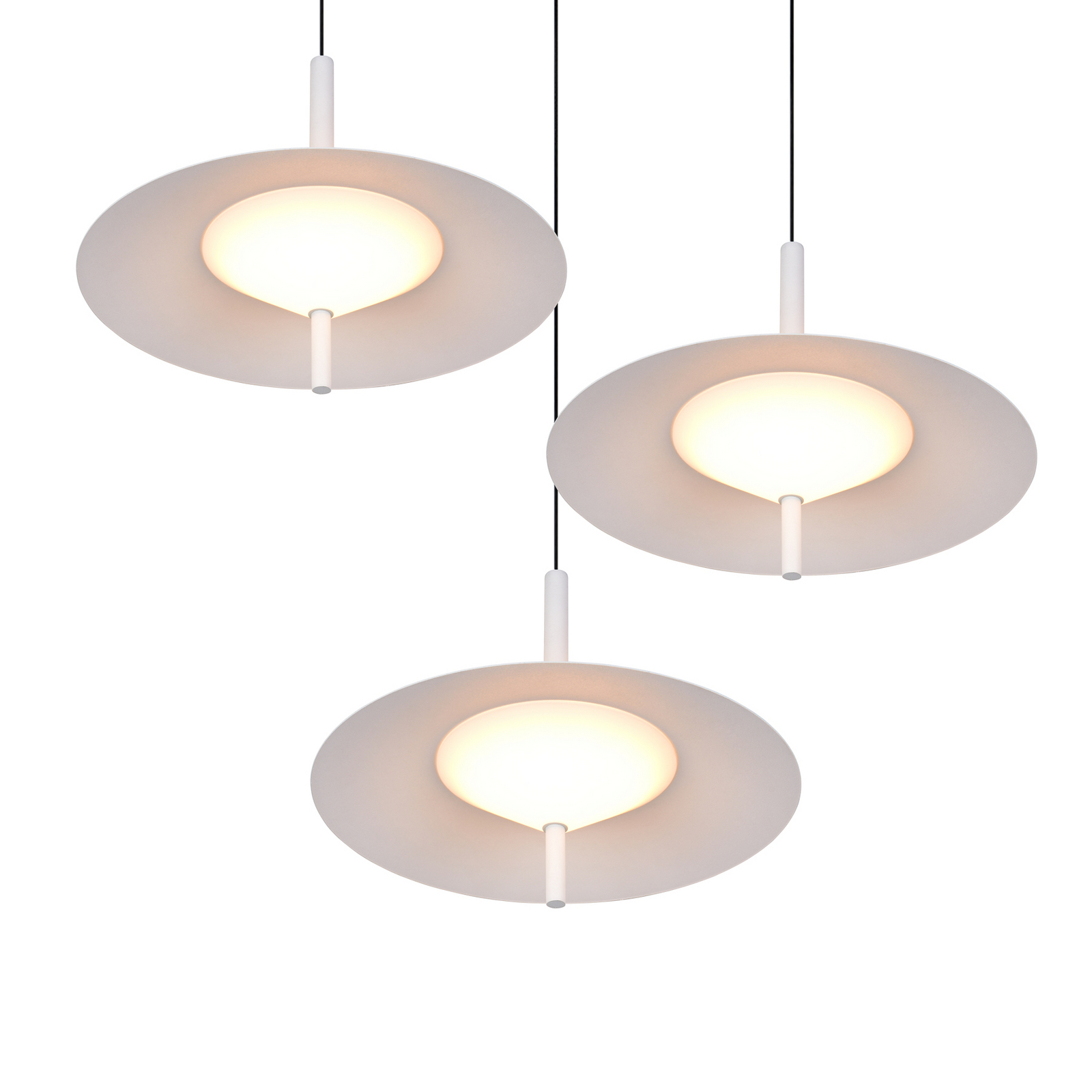 LED piekaramā lampa „Amalo“, matēti balta, Ø 67 cm, metāls, CCT 3-flg. LED piekaramā lampa „Amalo“, matēti balta, Ø 67 cm, metāls, CCT 3-flg.