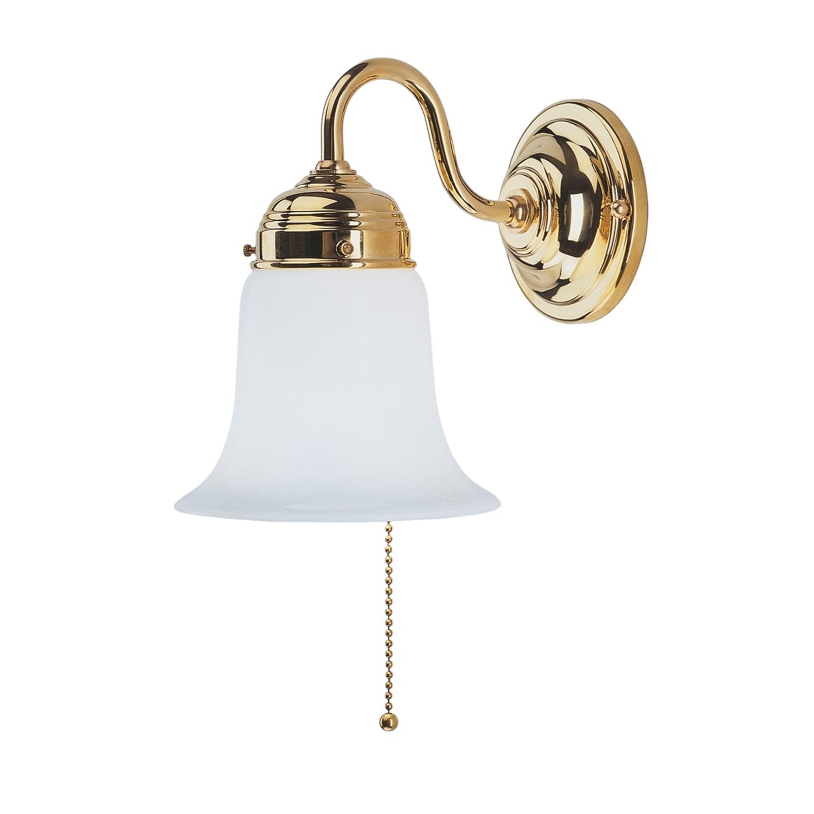 Sibille polished brass wall light