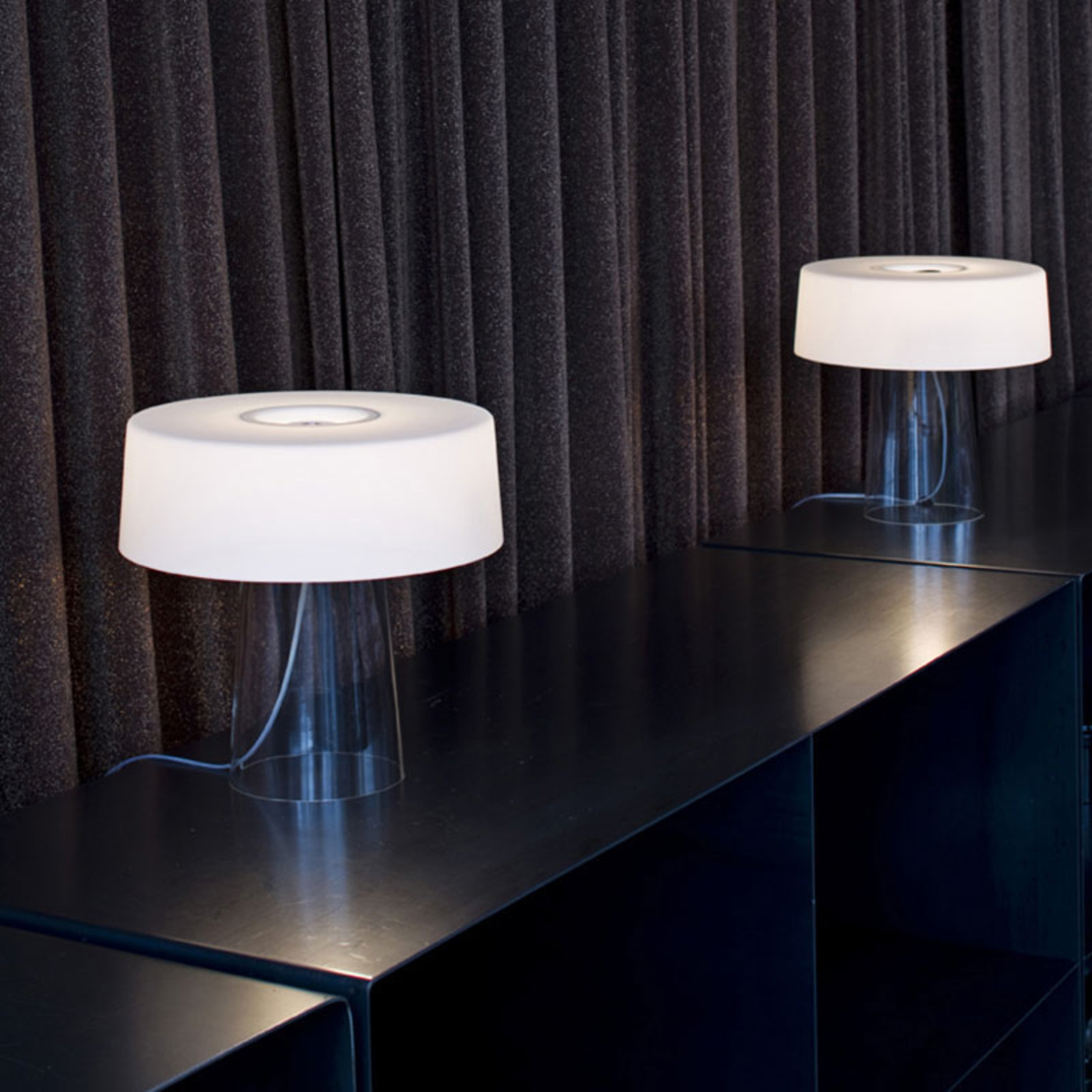 Prandina Glam table lamp, handblown glass