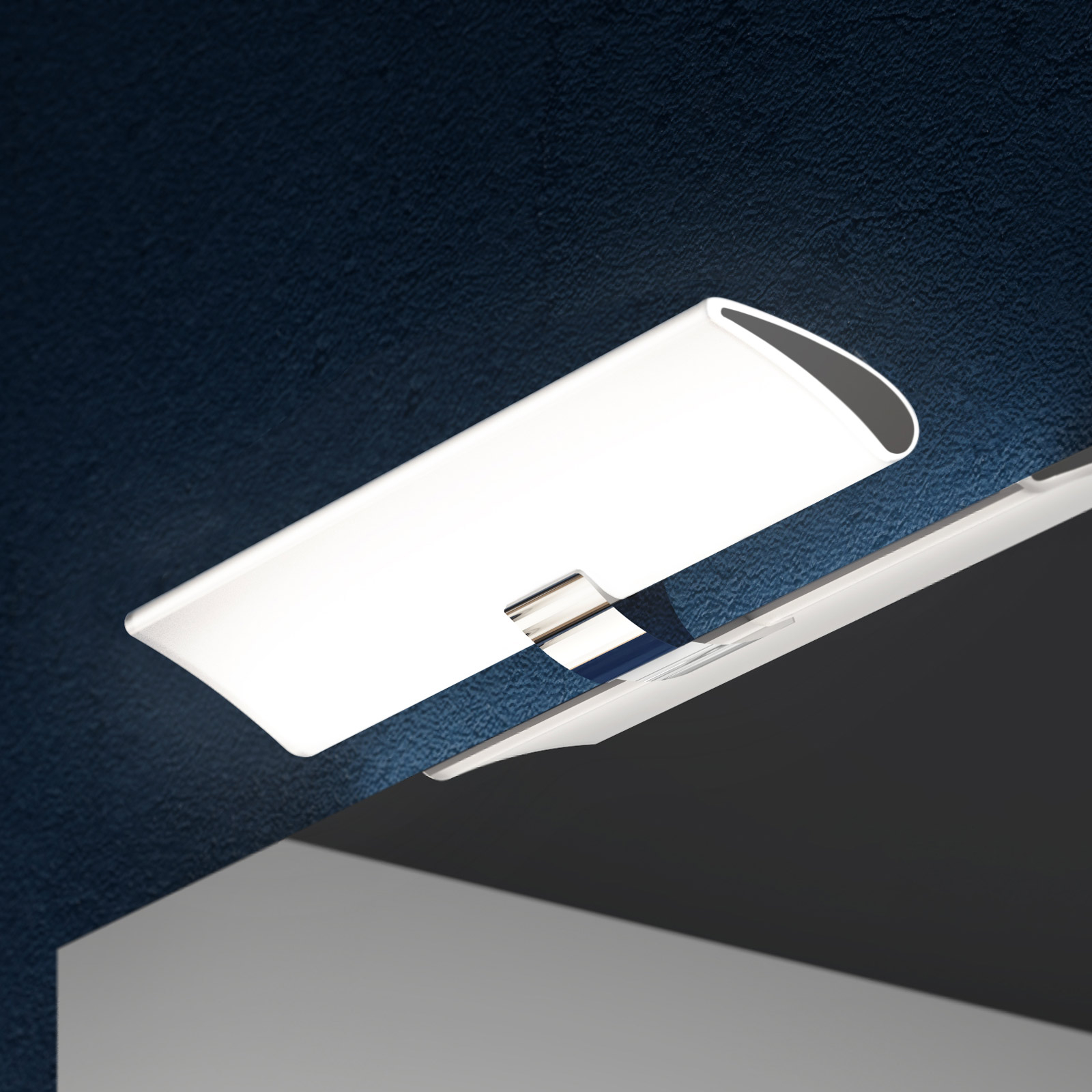 LED-Spiegelleuchte Miracle in Chrom