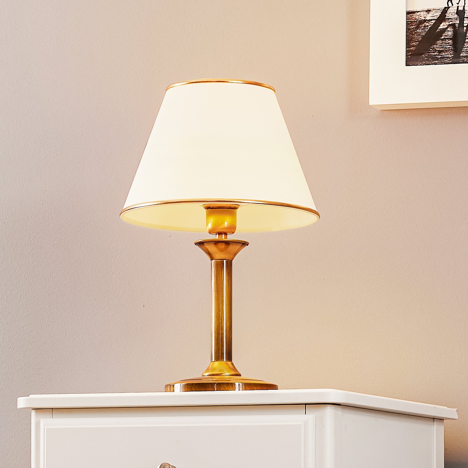 Birmingham asztali lámpa patinázott Ø 27 cm
