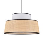 Luster Mallorka, bijela/prirodna, Ø 38 cm - Corep SAS