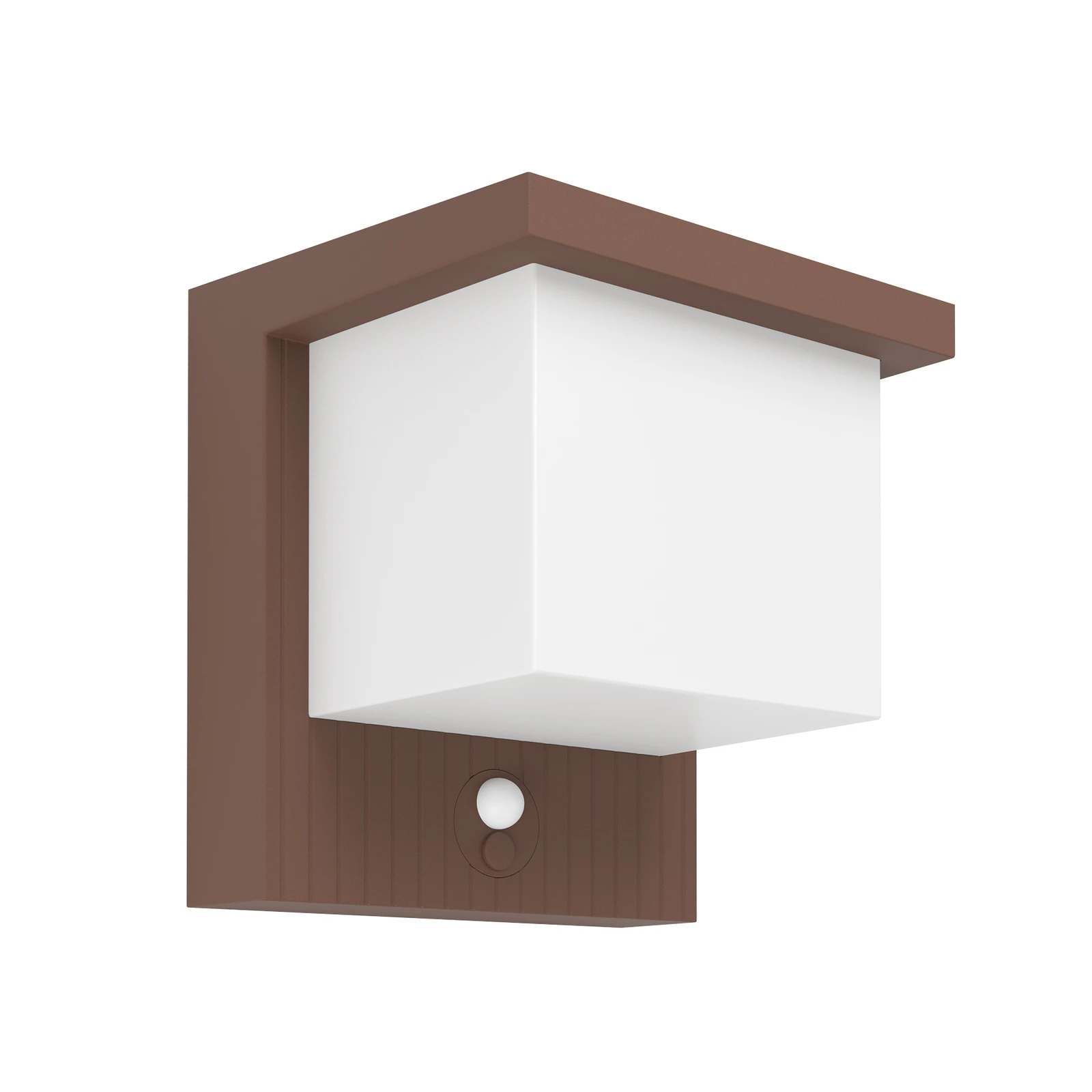 LED-Solarwandlampe Frigento rostfarben, Höhe 15 cm, Sensor