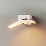Boogvormige LED wandlamp Largo m. aluminium finish