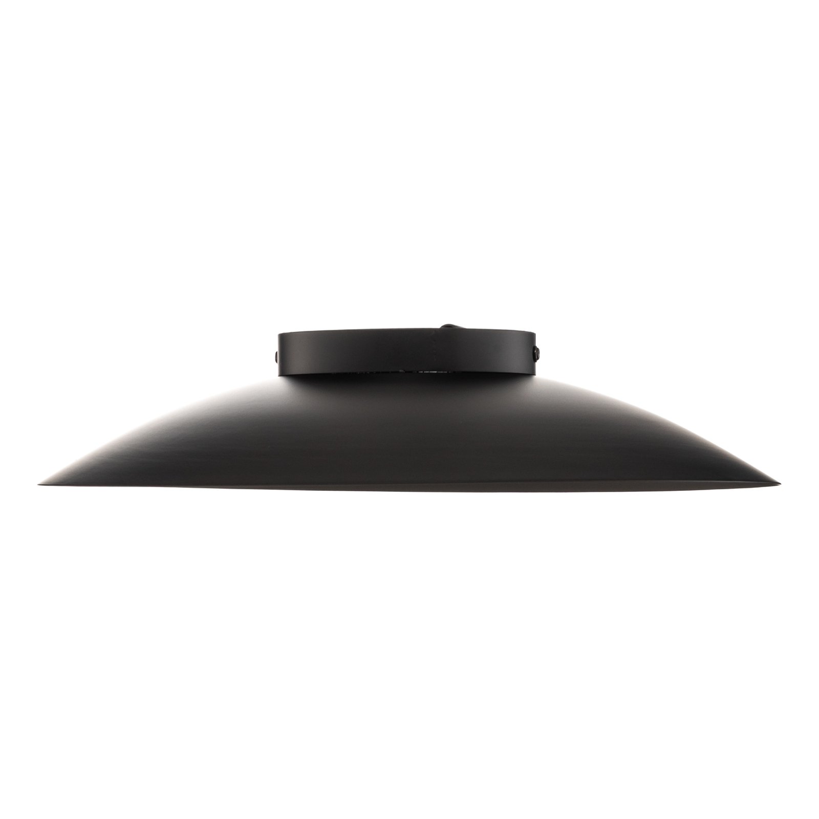 LED ceiling light Foskal in black, Ø 34.5 cm