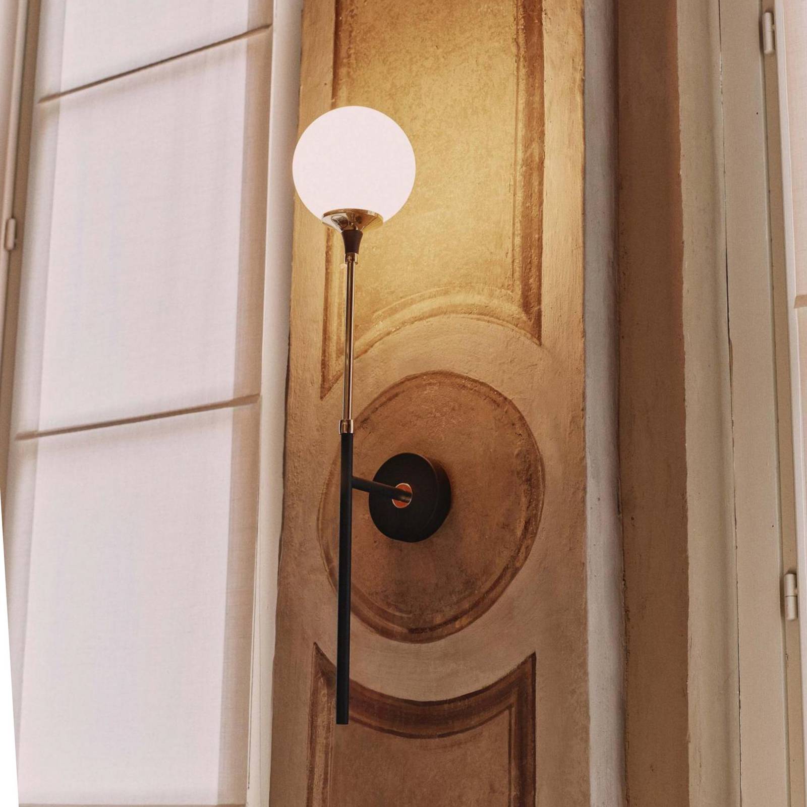 Stilnovo Wandlampe Galassia, Breite 14 cm, goldfarben günstig online kaufen