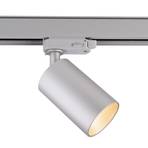 spot triphasé sur rail Can, argenté, aluminium, GU10, orientable