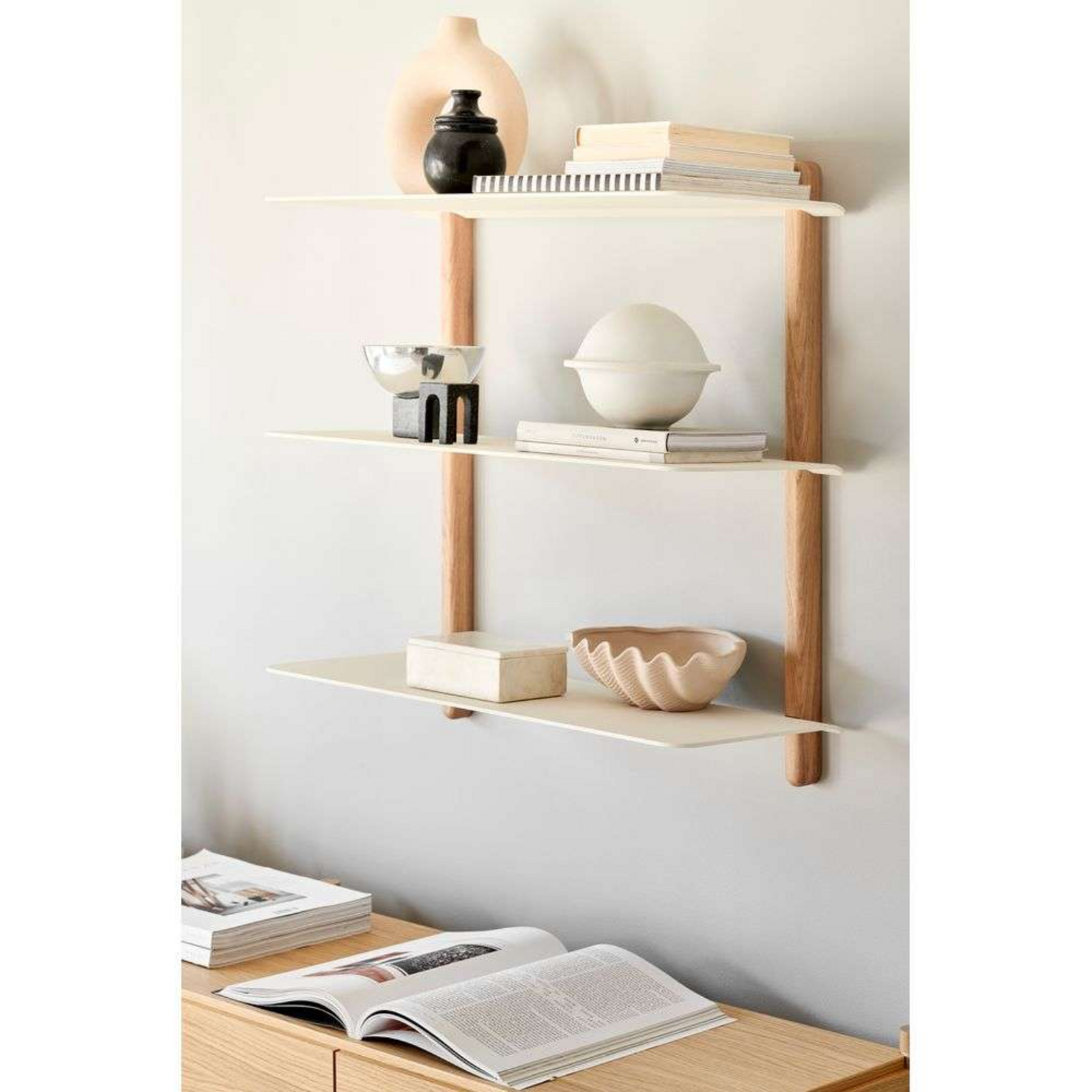 Nivo Shelf Large A Light Stejar/Alb - GEJST