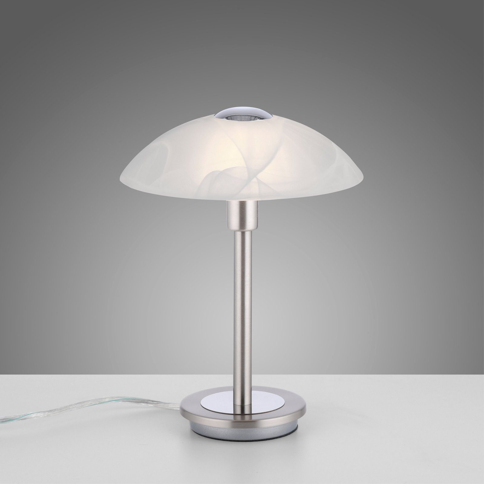 Paul Neuhaus Enova stolová lampa, oceľová farba