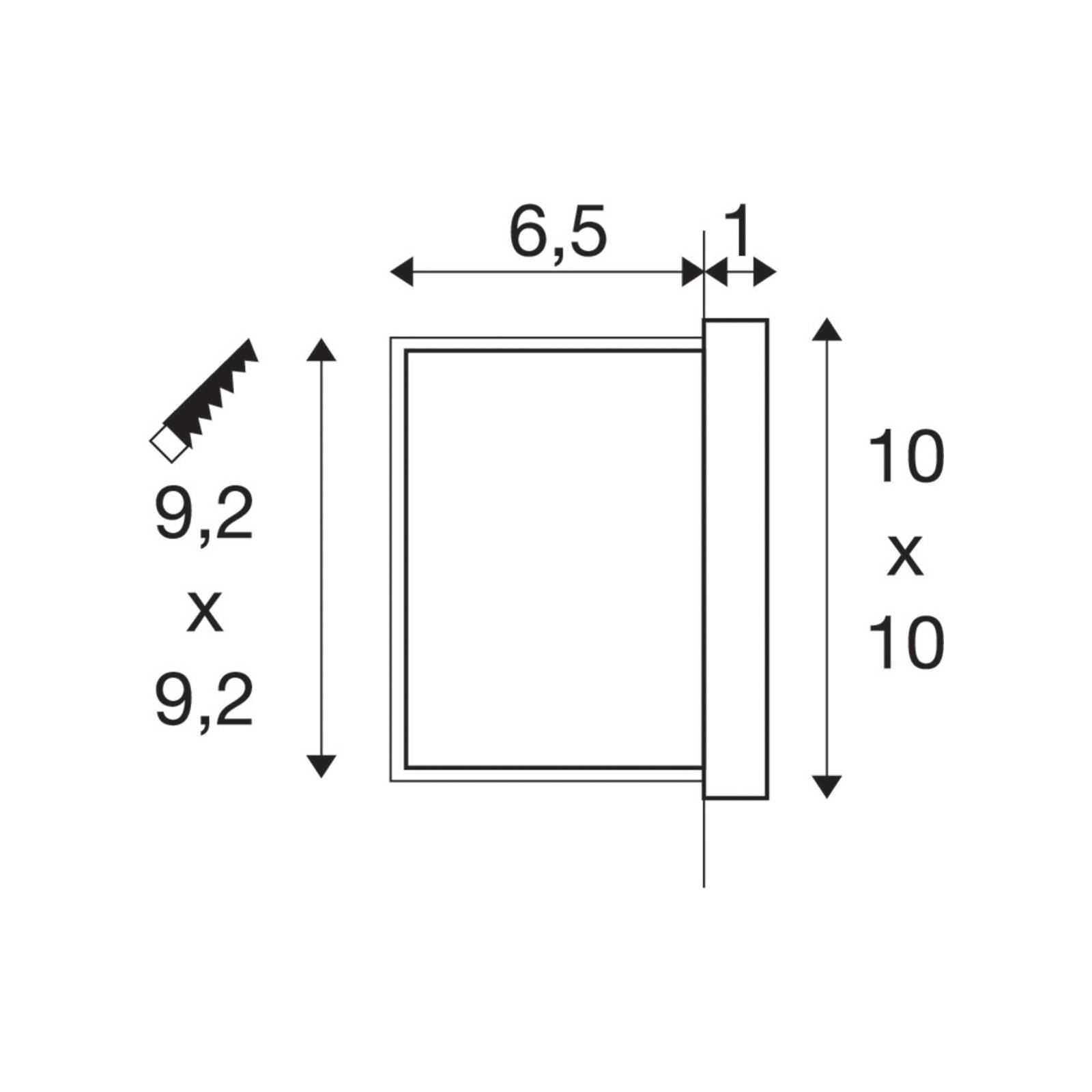 SLV Concreto LED-Wandeinbauleuchte IP65, breit günstig online kaufen