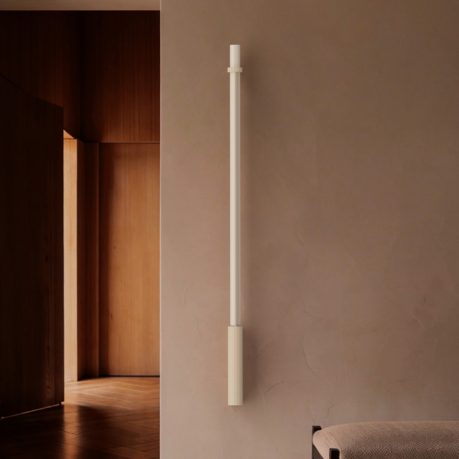 Applique murale LED « In Fine », blanche, hauteur 160 cm, IP65 - DCW Applique murale LED « In Fine », blanche, hauteur 160 cm, IP65 - DCW