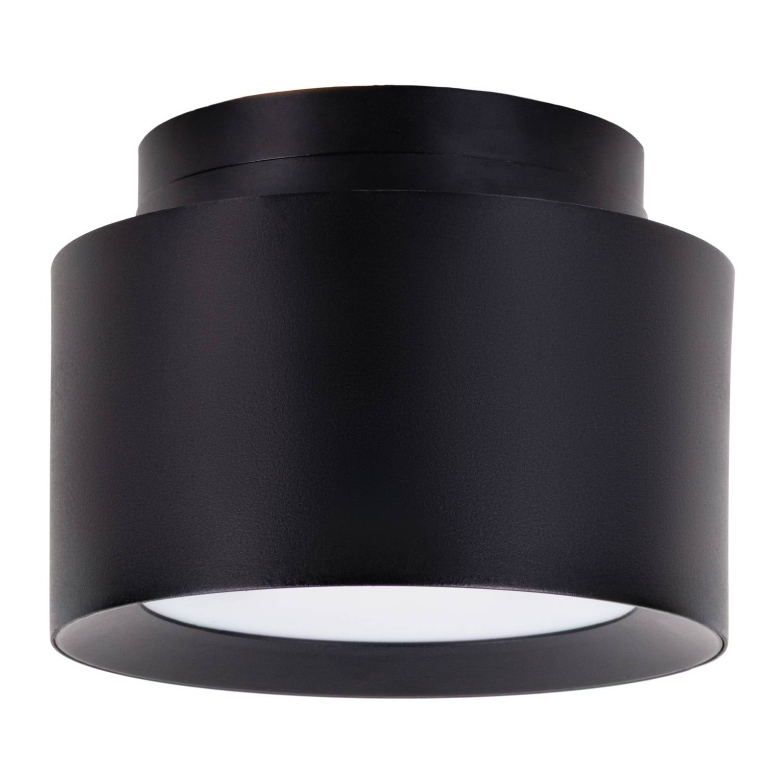 LED-Deckenspot Trimes, Ø 14 cm, schwarz, CCT, step-dim