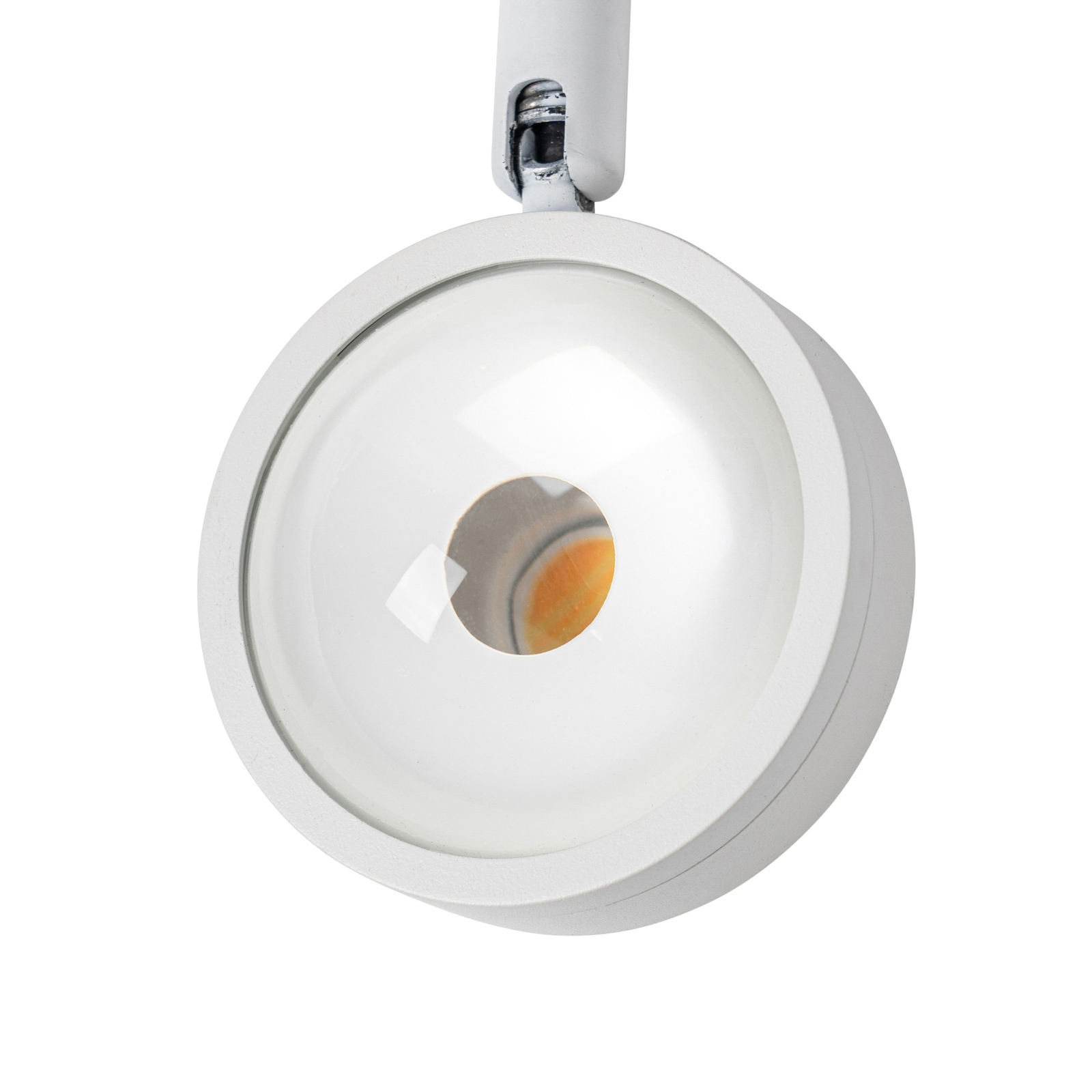 Lindby LED reflektor 48 V Lumaro, bílý, Ø 7,3 cm, hliník