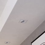 Einbauspot Saliceto eckig drehbar 2.700K weiß