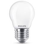 Philips LED-dropplampa E27 2,2W, varmvit, opal