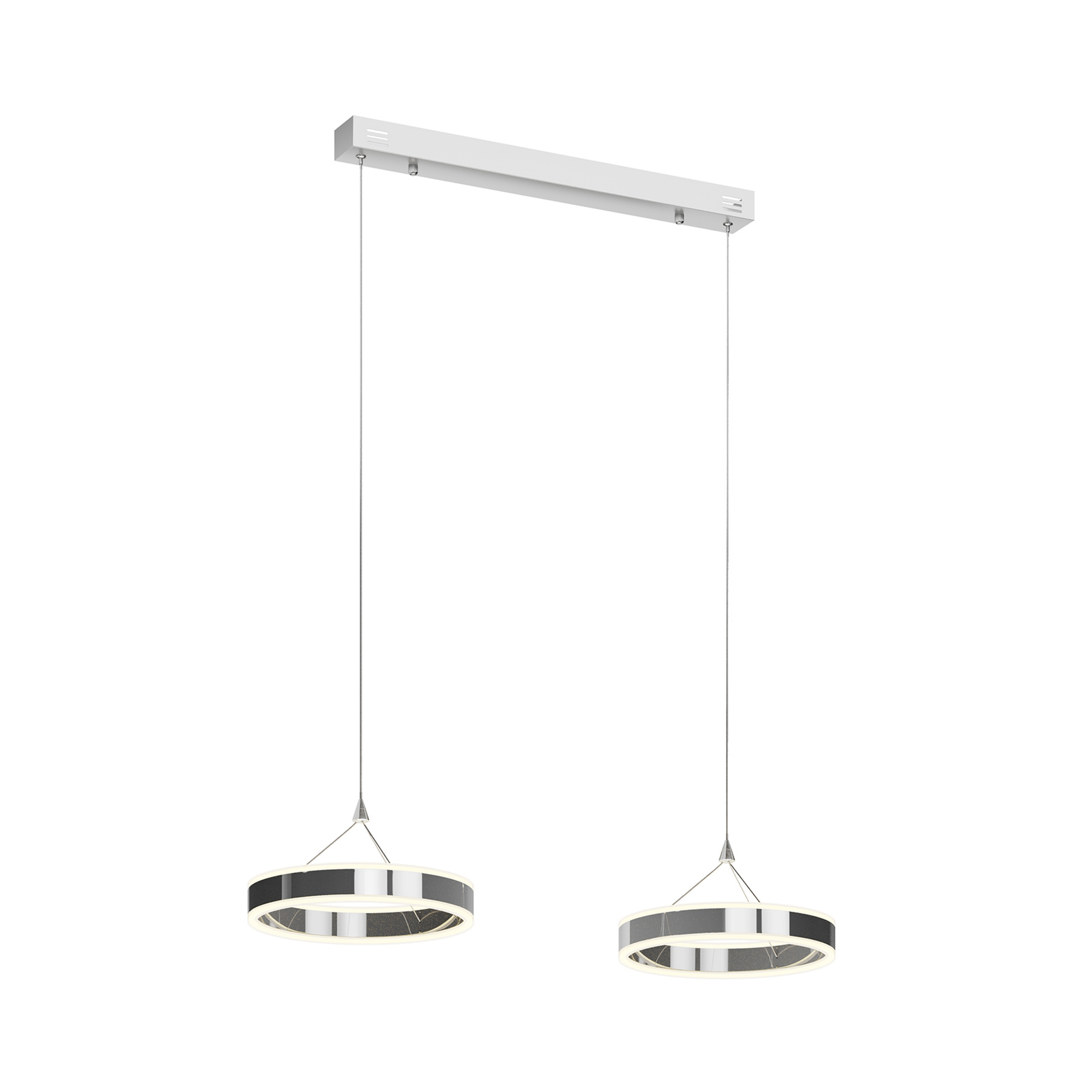 Lyani Pendel L85 Chrome/White - Lucande